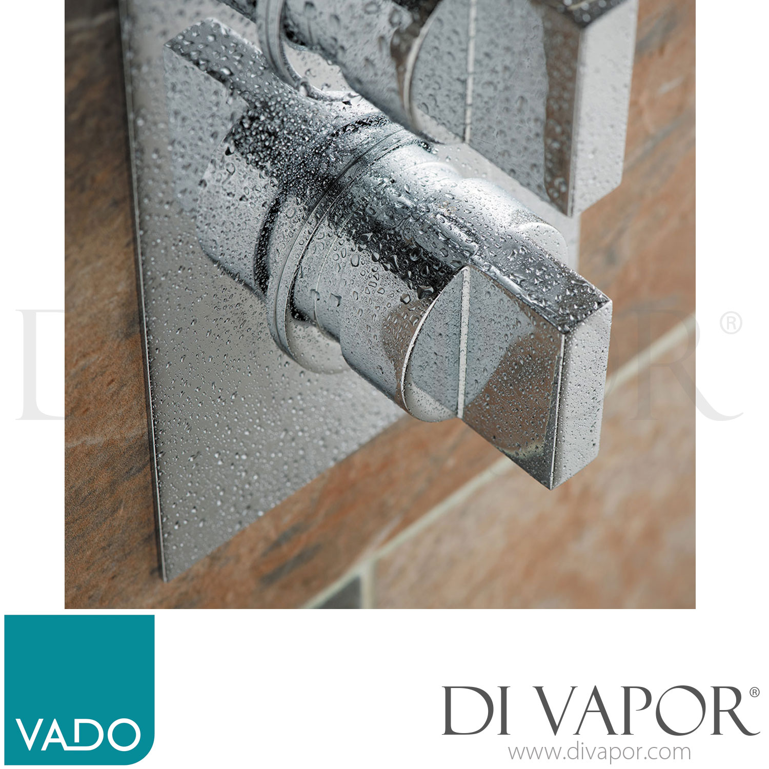 VADO NOT148D/3C/P DX Notion 3 Outlet, 2 Handle Concealed Thermostatic