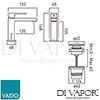 VADO NOT 200CC CP Mixer Spare Parts Diagram