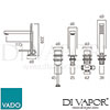 VADO NOT 232 CP Mixer Spare Parts Diagram