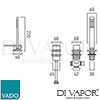 VADO NOT 232NS CP Mixer Spare Parts Diagram