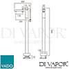 VADO NOT 233 CP Mixer Spare Parts Diagram