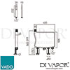 VADO NOT CAPSULE CP Spare Parts Diagram