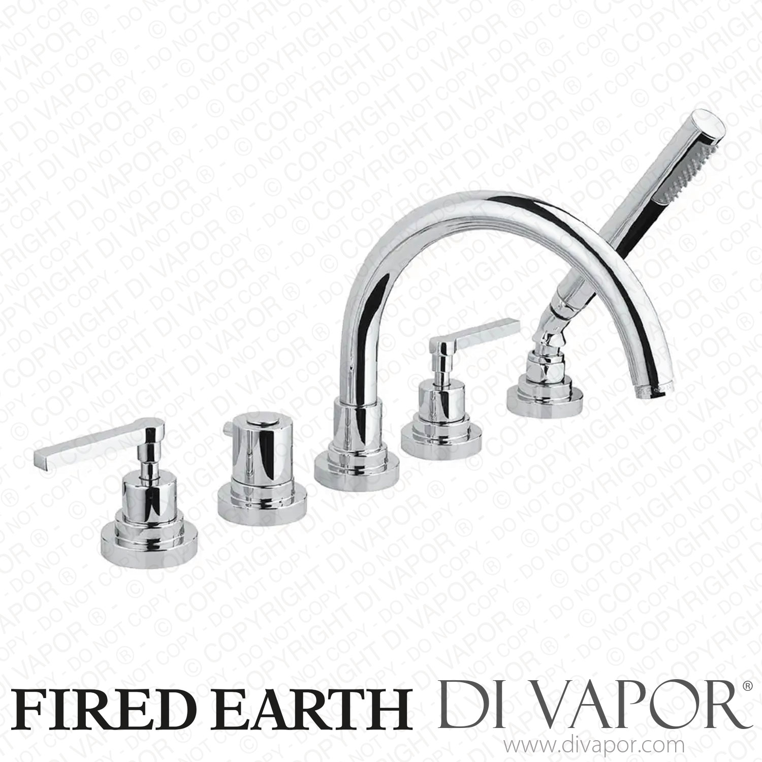 FIRED EARTH Novara Deck Mounted 5 Hole Bath Mixer (NOVDM5HBMC) Spare Parts