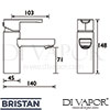 Bristan NR BASNW C GEN1 Mixer Spare Diagram