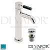 VADO Nuance Extended Basin Mixer Tap Clic-Clac Waste Spare Parts