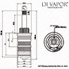 119mm Screw in Thermostatic Cartridge (44mm spindle, 24 Splines) - NVZT8