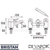 Bristan OL BSM C GEN1 Mixer Spare Diagram