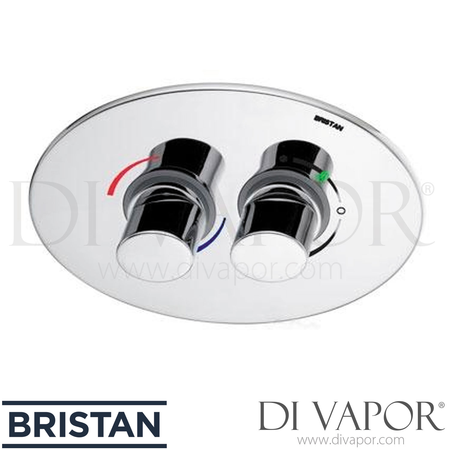 Mitigeur De Douche Encastré Bristan Pivot 2 - Double Valve Et Inverseur, Finition Chrome/cuivre