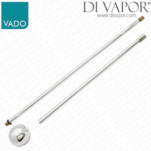 VADO OM-D0300-C/P 36cm Long Pop-up Rod For Use With Large Basin Assemblies
