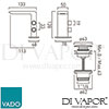 VADO OMI 100CC CP Mixer Spare Parts Diagram