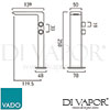 VADO OMI 100ESB CP Mixer Spare Parts Diagram