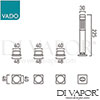 VADO OMI 135NS CP Mixer Spare Parts Diagram