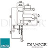 VADO OMI 200CC CP Mixer Spare Parts Diagram