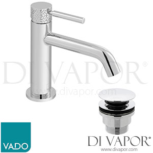 VADO OMI-200/CC-CP Omika Single Lever Mono Basin Mixer with Universal Waste Spare Parts