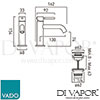 VADO OMI 300CC CP Mixer Spare Parts Diagram