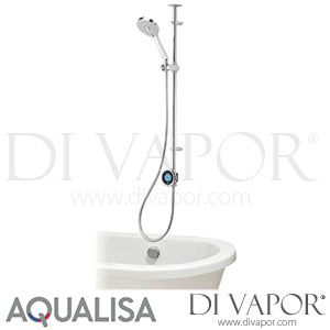 Aqualisa OPQ.A2.EV.DVBTX.20 Optic Q Smart Digital Shower Exposed w/ Bath Fill (Gravity Pumped) Spare Parts