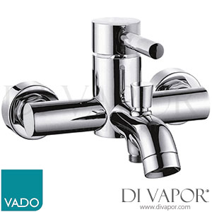 VADO ORI-123-C/P Origins Exposed Bath Shower Mixer Single Lever Wall Mounted without Shower Kit Spare Parts