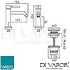 VADO orI 200CC CP Mixer Spare Parts Diagram