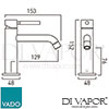 VADO orI 200SB CP Mixer Spare Parts Diagram