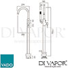 VADO orI 233 CP Mixer Spare Parts Diagram