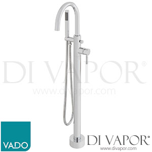 VADO ORI-233-CP Origins Bath Shower Mixer Single Lever Floor Mounted with Swivel Spout Spare Parts