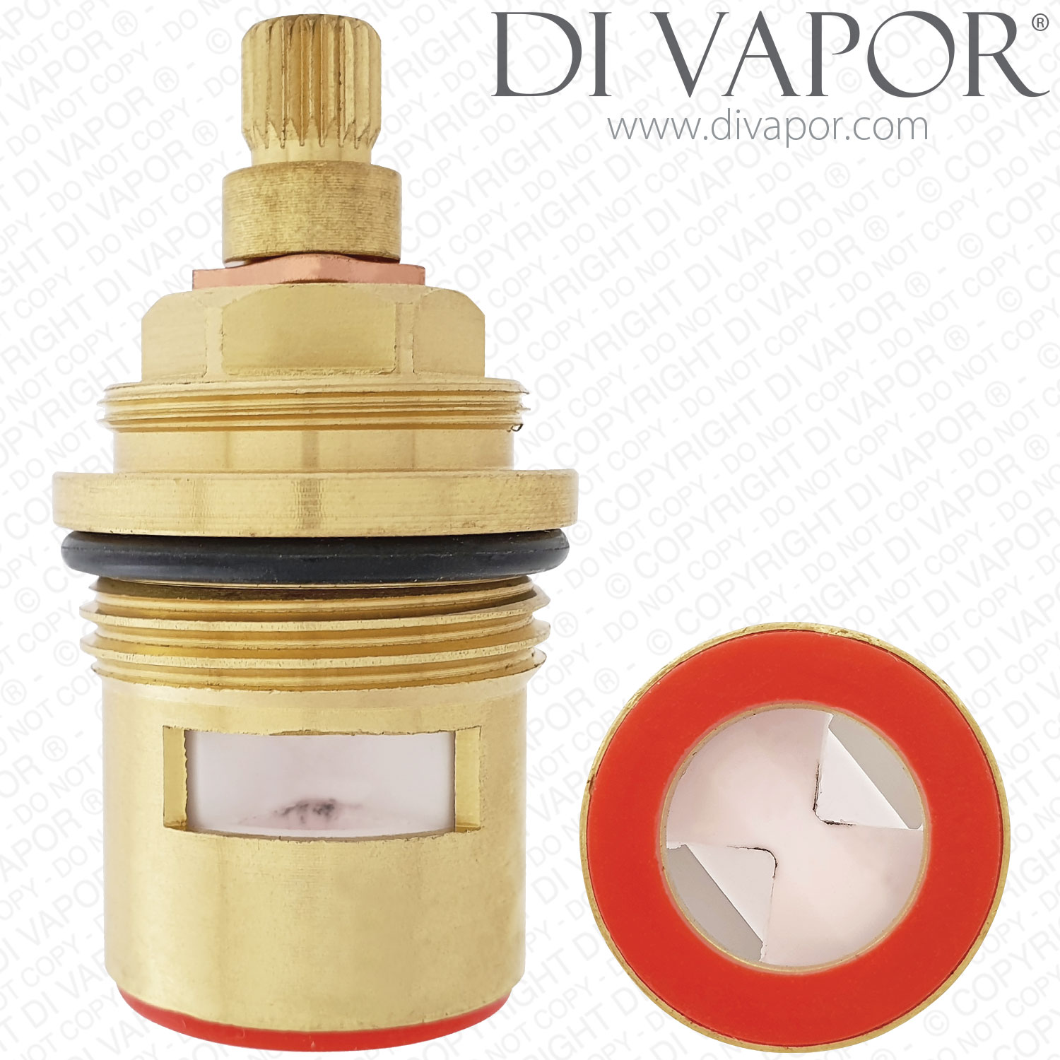 Bathrooms2Buy P00077H 3/4" Hot Cartridge for Deck Mounted Bath Valve Compatible Spare