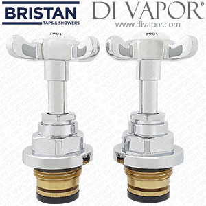 Bristan Taps Cartridges Handles Pair for 1901 Trinity Bath Taps