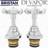 Pair of Bristan Tap Cartridges & Handles for 1901 & Trinity Bath Taps - 3/4 Inch