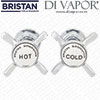 Bristan Taps Cartridges Handles for 1901 Trinity Bath Taps Pair