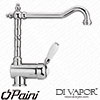 Paini 64CR588ANTIA One Tap Hole Baroq Chrome Side Lever Mono Tap Compatible Cartridge - PA1110