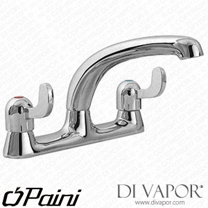 Paini LCCR569E7UK Freedom Two Tap Hole Chrome Deck Sink Lever Mixer Tap Hot Compatible Cartridge - PA1192