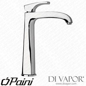 Paini 89CR579 Lady Single Lever Chrome Kitchen Mixer with Fountain Spout Compatible Tap Cartridge - PA1220