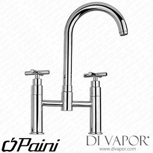 Paini 79CR215UK Tubos Chrome Bridge Sink Mixer Tap Cold Compatible Cartridge - PA1381