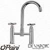 Paini 79CR215UK Tubos Chrome Bridge Sink Mixer Tap Hot Compatible Cartridge - PA1382