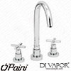 Paini 79CR580UK Tubos Chrome 3TH Sink Mixer Kitchen Tap Hot Compatible Cartridge - PA1392