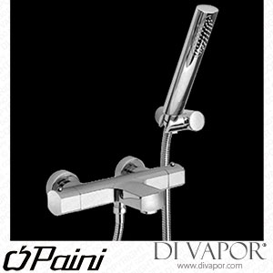 Paini 86CR105TH Ovo Thermostatic Bath Shower Mixer With Adjustable Shower Kit Compatible Cartridge - PA1691