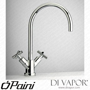 Paini 64CR572OCUK One Tap Hole Monobloc Cross Lever Tap (Chrome) Cold Compatible Cartridge - PA1851