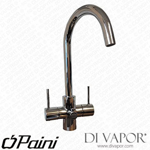Paini 78CR543IA Cox Cruciform Filter Tap Crook Spout (Chrome) Cold Compatible Cartridge - PA1931