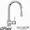 Paini 78CR591UK Cox Side Lever Pull Out Spray (Chrome) Kitchen Tap Compatible Cartridge - PA1940