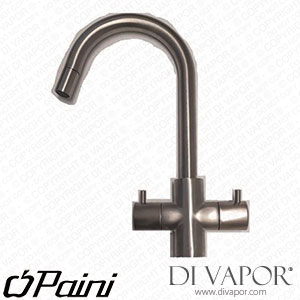 Paini 78PW491F4UK Cox Cruciform Mono Pull-Out Spray (Brushed) Tap Cold Compatible Cartridge - PA1941