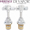 Heritage Bathrooms Traditional Bath Tap Cartridge Assembly - 3/4 Inch Hot & Cold Pair - PA23898Z66