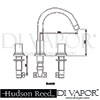 Hudson Reed Astbury Bath Basin Mixer Taps With Swivel Spouts Dimension
