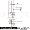 Hudson Reed PA311 Kubix Basin Taps Spare Parts Diagram