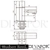 Hudson Reed PA312 Kubix Bath Taps Spare Parts Diagram