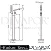Hudson Reed Kubix Bath Shower Mixe Dimension
