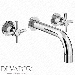 Victorian Plumbing Pablo Crosshead Chrome Wall Mounted (3TH) Basin Mixer Tap Spare Parts