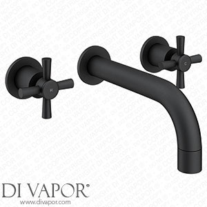 Victorian Plumbing Pablo Matt Black Crosshead 3TH Basin Mixer Tap - PAB14BLK Spare Parts