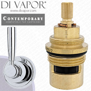 Perrin & Rowe 3064 Contemporary Single 3/4 Lever Wall Valve Clockwise Turn to Open Compatible Cartridge - PAR306412
