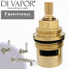 Perrin & Rowe 3255 Traditional Three-Hole Bath Set with Lever Handles Hot Compatible Cartridge - PAR325512
