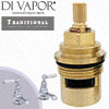 Perrin & Rowe 3455 Traditional Pair of Bath Pillar Taps with Lever Handles Hot Compatible Cartridge - PAR345512